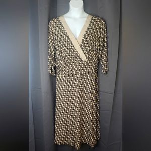 Brown & Tan polka dot dress